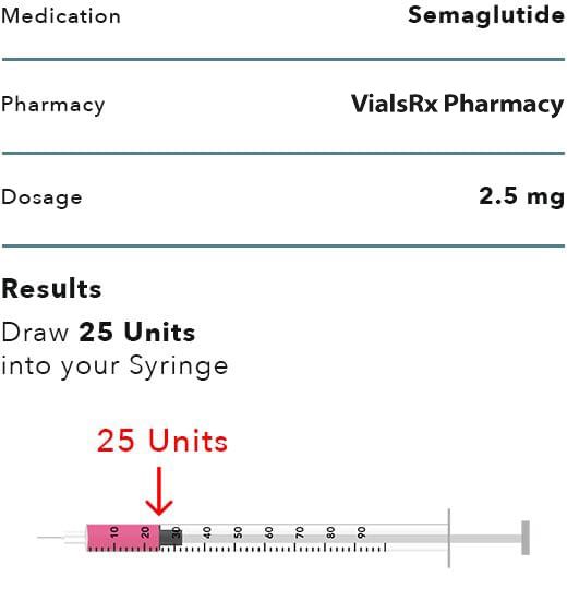 VialsRx Semaglutide 2.5mg Injection Instructions