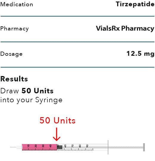 VialsRx Tirzepatide 12.5mg Injection Instructions